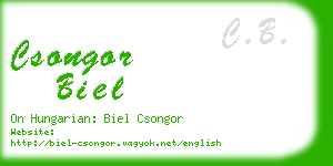 csongor biel business card